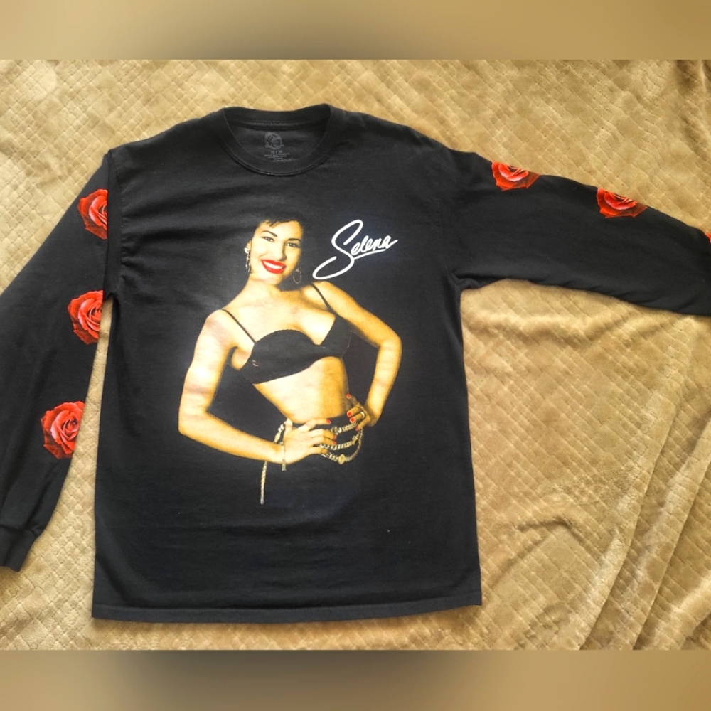 Icon Super Star Selena Long Sleeve, Fame Texmec Latina Music Fashion Designer